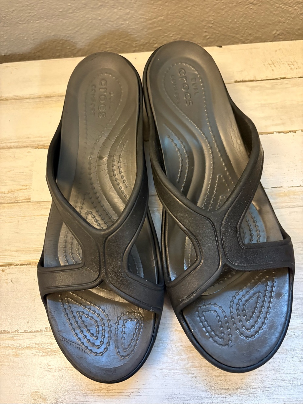 CROCS Gray Slip-On Comfort Sandals